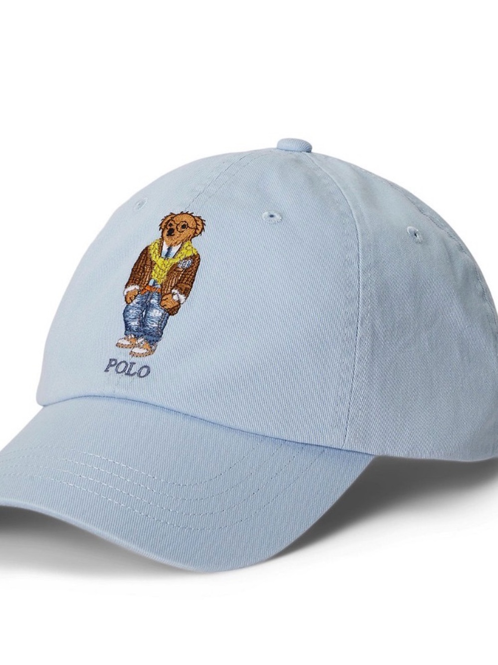 Polo by Ralph Lauren Light Blue Bear Logo Baseball Cap